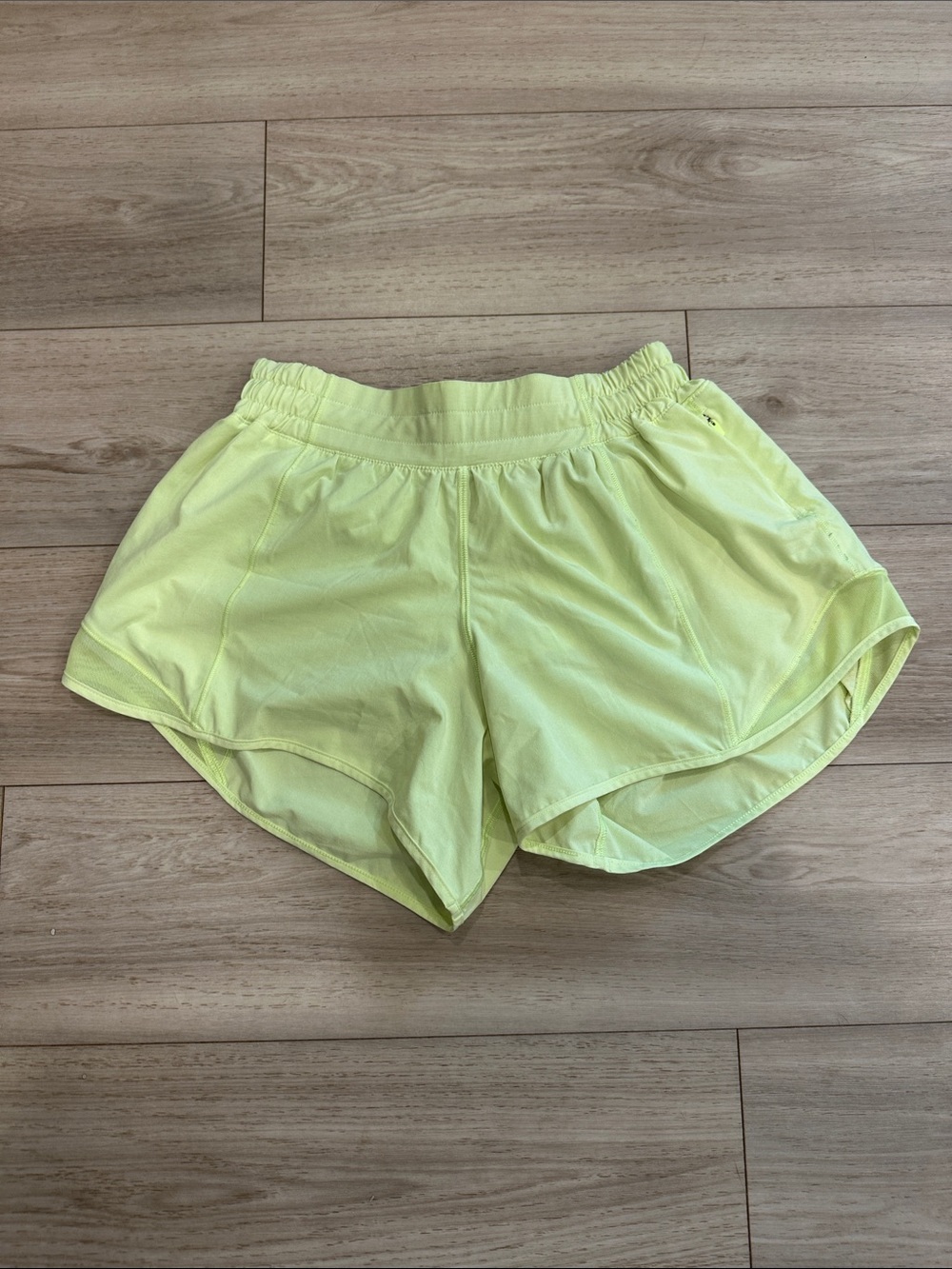 Lululemon Neon Yellow Hotty Hot Shorts